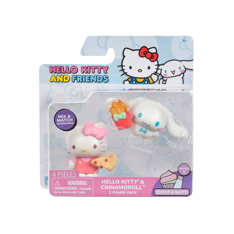 Muñecos Hello Kitty y Cinnamoroll con Accesorios - Hello Kitty y sus Amigos