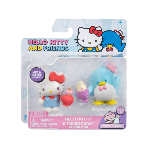 Muñecos Hello Kitty y Tuxedosam con Accesorios - Hello Kitty y sus Amigos