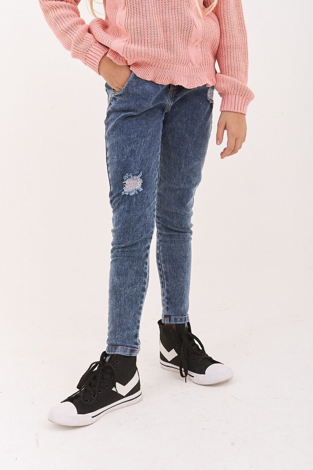 Jean mom niña sales