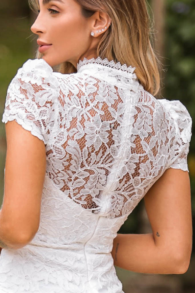 Vestido para missa de formatura cheap branco