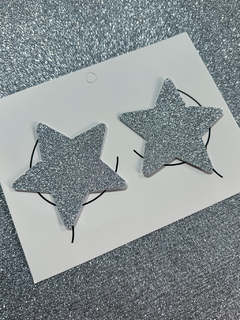Adesivo de Seio Estrela - Glitter Prata - comprar online