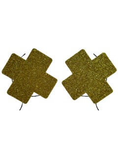 Adesivo de Seio XX - Dourado Glitter
