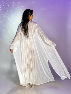 Kimono de Strass Hour - Off White - comprar online
