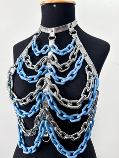 Harness Elos - Prata e Azul