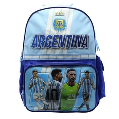 Mochila escolar Afa selección Argentina messi y dibu