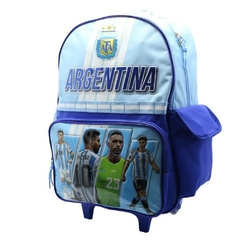 Mochila escolar Afa selección Argentina messi y dibu carro - Cresko