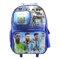 Mochila escolar Afa selección Argentina a ganar con carro