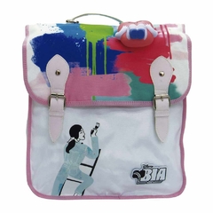 Mochila Bia Disney pintura con squishy rosa