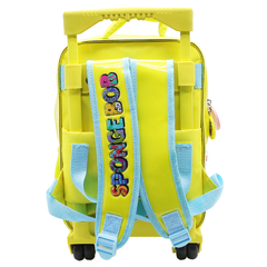 Mochila escolar bob esponja smile con carro - comprar online