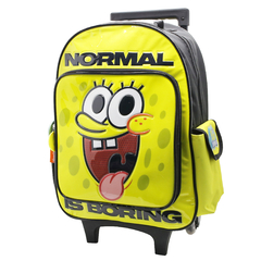 Mochila escolar bob esponja krusty burger con carro - Cresko