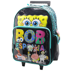 Mochila escolar bob esponja black con carro - Cresko