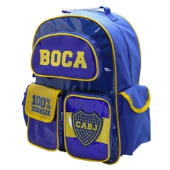 Mochila escolar Boca juniors vamos xeneize stickers - Cresko