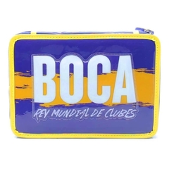 Cartuchera escolar Boca Juniors club fútbol 1 piso