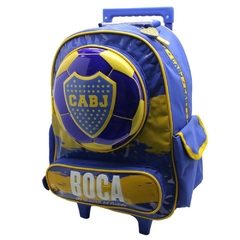 Mochila escolar Boca Juniors pelota ganadora con carro - Cresko