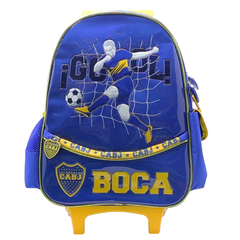 Mochila Boca Juniors gol fútbol con sonido con carro