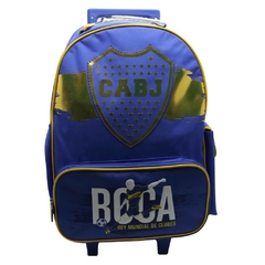 Mochila escolar Boca Juniors rey mundial de clubes con carro