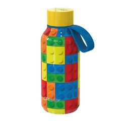 Botella Cresko de acero inoxidable térmica kids bloques - comprar online