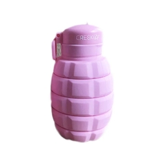 Botella de silicona plegable pico rebatible diseño granada - comprar online
