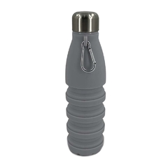 Botella de silicona plegable con pico rebatible cresko gris - comprar online