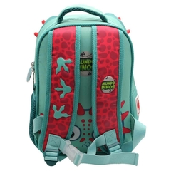 Mochila Escolar Mundo Dinos triceraptor feliz - comprar online