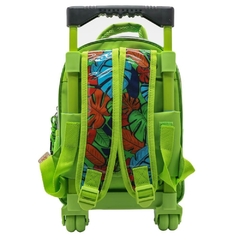 Mochila escolar Mundo Dinos t rex salvaje con carro - comprar online