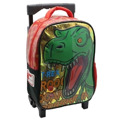 Mochila Escolar Mundo Dinos trex con sonido con carro en internet