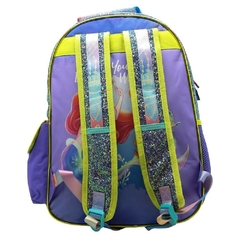 Mochila escolar princesas sirenita bajo el mar disney - comprar online