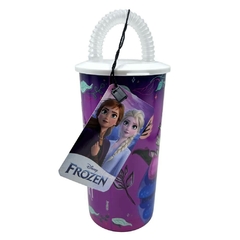 Vaso infantil con tapa y sorbete Frozen en internet