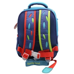 Mochila Escolar Funny Land animalito colorido - comprar online