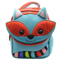 Mochila Escolar Funny Land lobo colorido