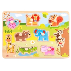 Juego de encastre Didáctico Animales De La Selva Infantil - comprar online