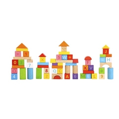 Juego infantil tooky toy bloques coloridos apilables madera - comprar online