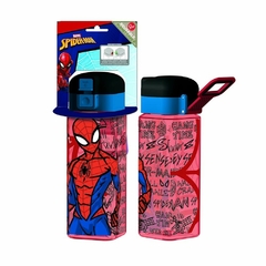 Botella infantil para niños con agarre Spiderman Marvel