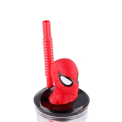 Vaso infantil para niños spiderman incluye sorbete - Cresko