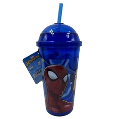 Vaso infantil con sorbete Spiderman heroe