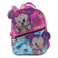Mochila Escolar Mickey Mouse y Minnie infantil