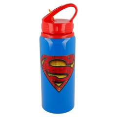 Botella infantil con tapa a rosca pico rebatible Superman