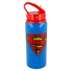 Botella infantil con tapa a rosca pico rebatible Superman - comprar online