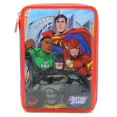 Cartuchera escolar DC liga super héroes somos la justicia