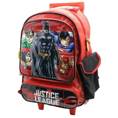 Mochila Escolar DC Liga de la Justicia primaria con carro - Cresko