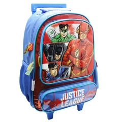 Mochila Escolar DC Liga de la Justicia para niños con carro en internet