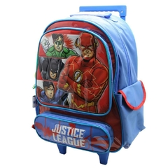 Mochila Escolar DC Liga de la Justicia para niños con carro - Cresko