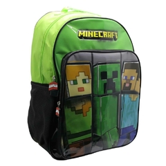 Mochila Escolar Minecraft personajes gamer - Cresko