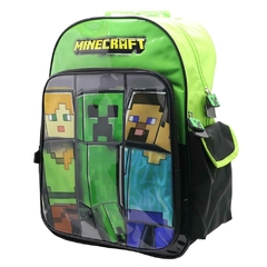 Mochila Escolar Minecraft personajes gamer - Cresko