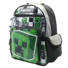 Mochila escolar Minecraft creeper face - Cresko