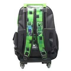 Mochila escolar Minecraft aventura con carro - comprar online