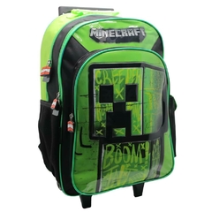 Mochila Escolar Minecraft creeper tnt gamer con carro en internet