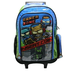 Mochila Escolar Zombie Infection gamer zombiff con carro