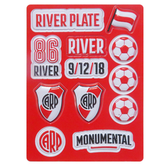 Mochila escolar River Plate carp futbol diseño con carro - tienda online