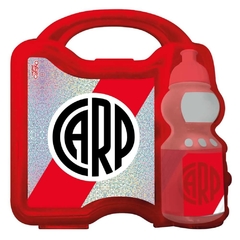 Lunchera escolar de plástico trae botella cresko River Plate